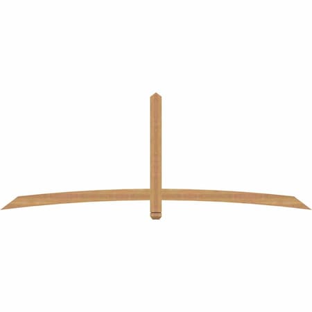 Ekena Millwork Bellingham Timber Gable Bracket, Western Red Cedar, 96"W x 36"H x 1 1/2"D x 3 1/2"F, 9/12 Pitch GBW096X36X0204BEL00SWR